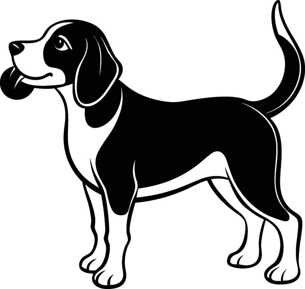 Beagle dog clipart - free illustration vector