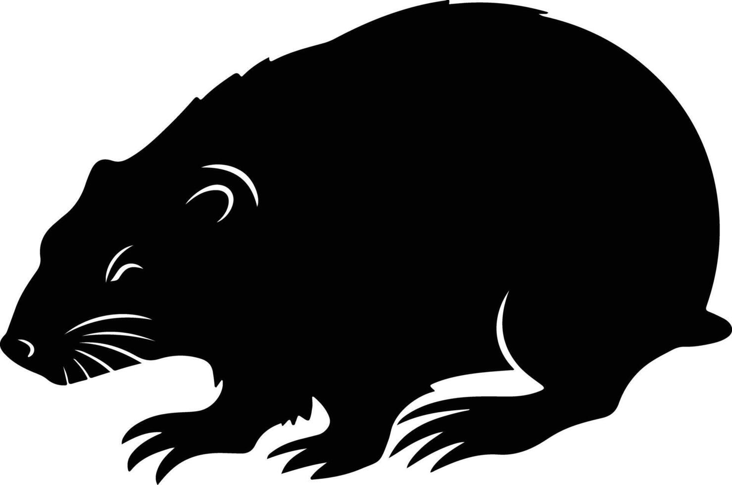 beaver cartoon art vector