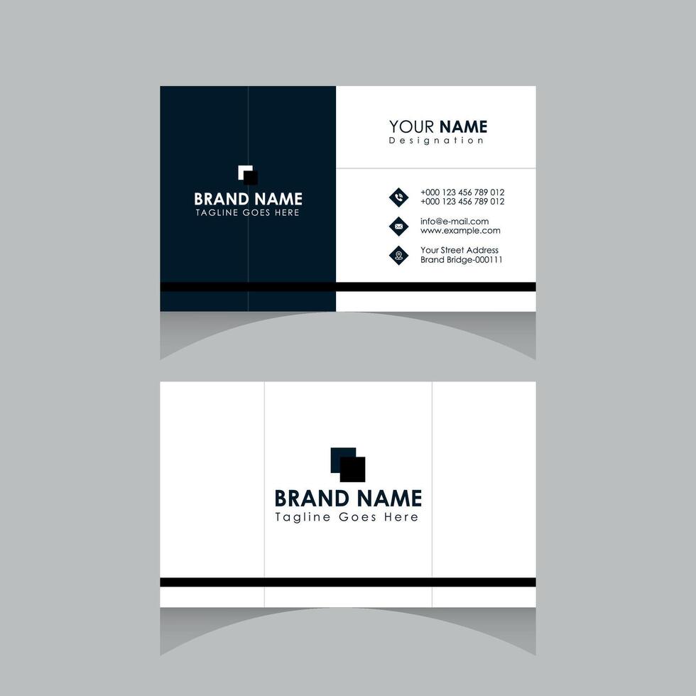 Top Rated Corporate and Professional Business Card Template Design vector