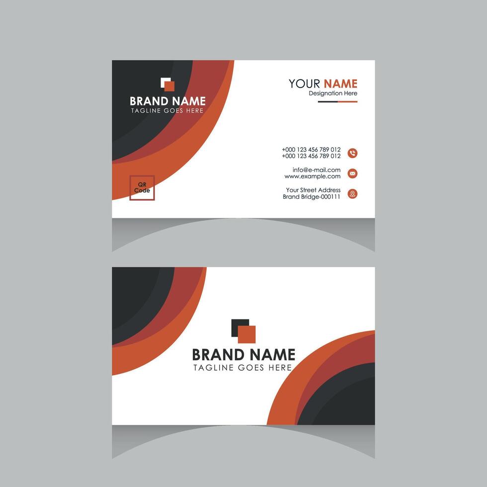Best Rated Corporate and Professional Business Card Template Design vector