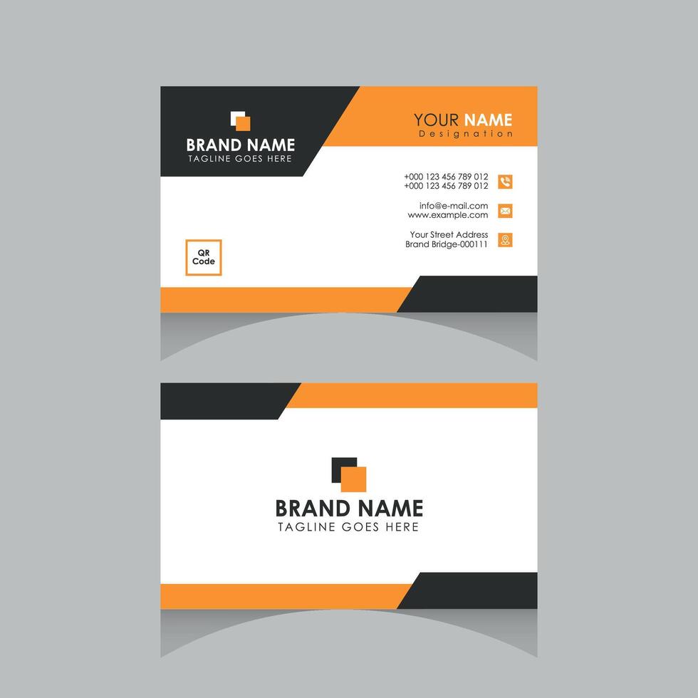 Elegant Corporate and Professional Business Card Template Design vector