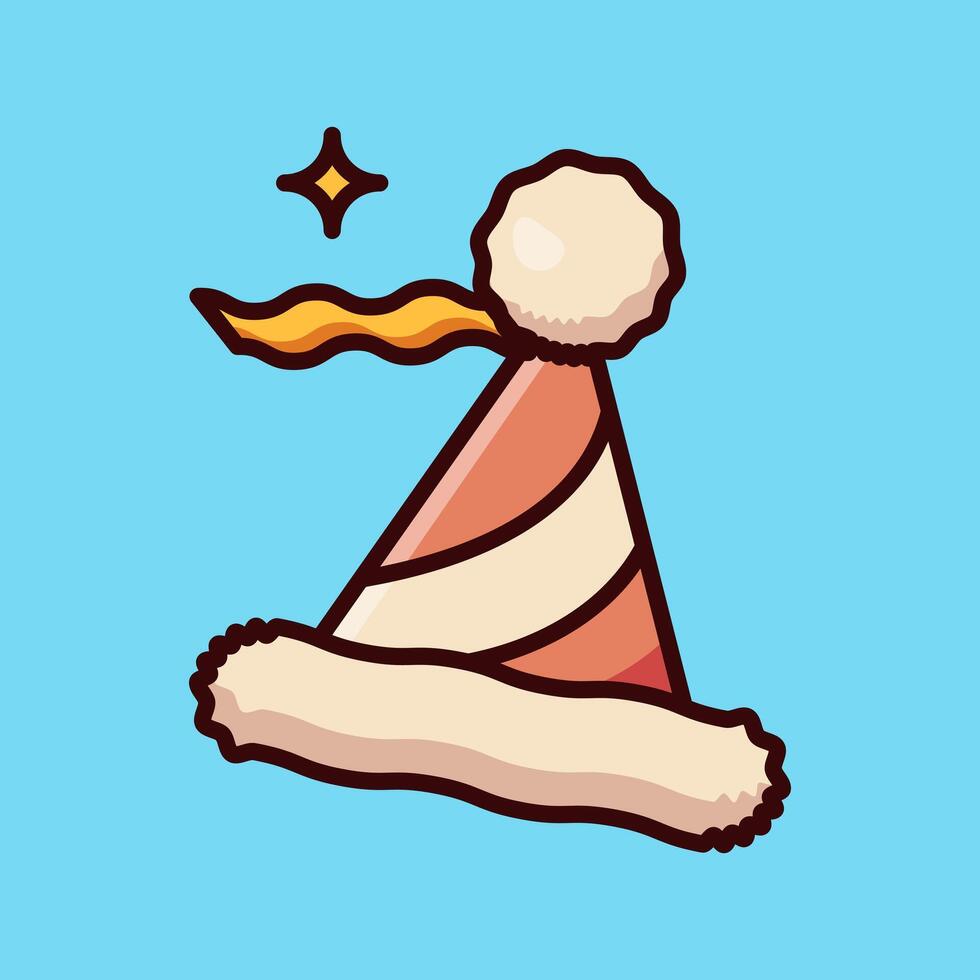 hat christmas illustration vector