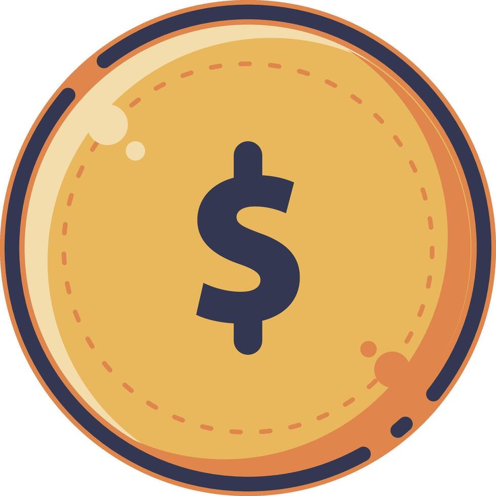 money coin icon illustration vector
