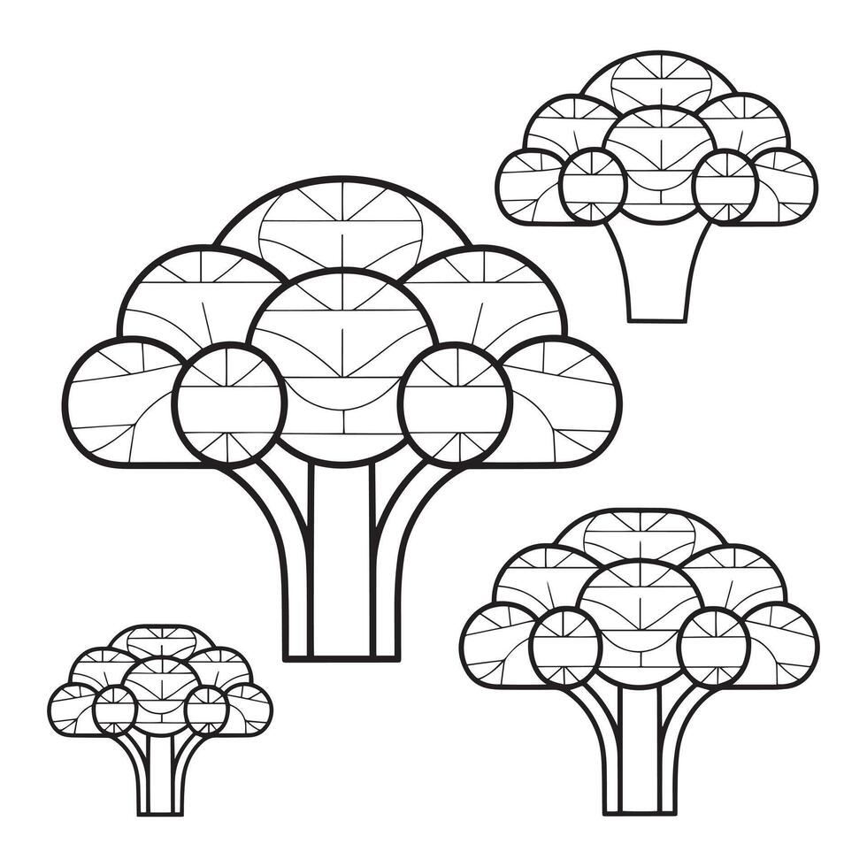 Broccoli Bonanza A Fun and Simple Coloring Page for Kids 51283311