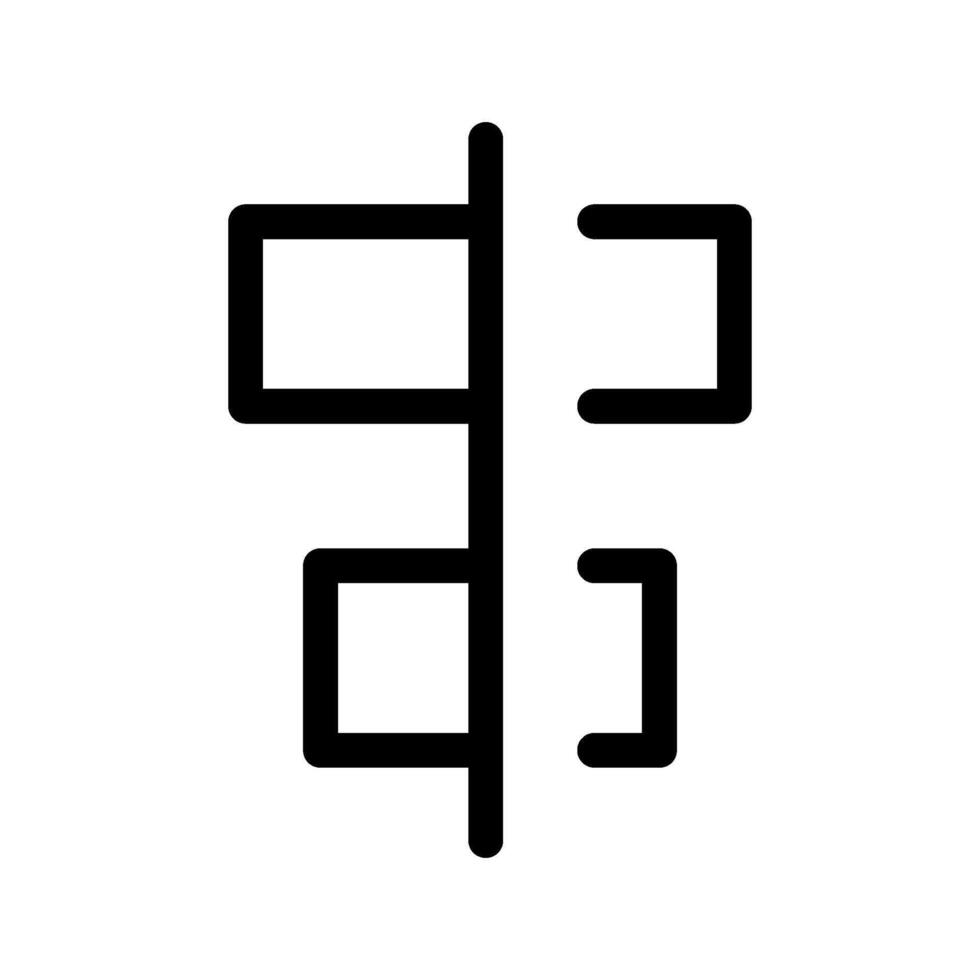 Align Center Icon Symbol Design Illustration vector