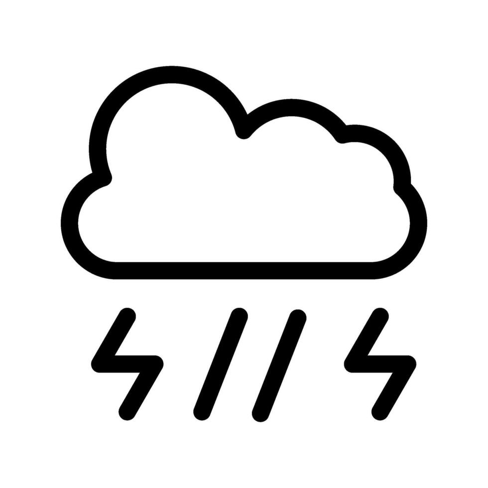 Thunderstorm Icon Symbol Design Illustration vector