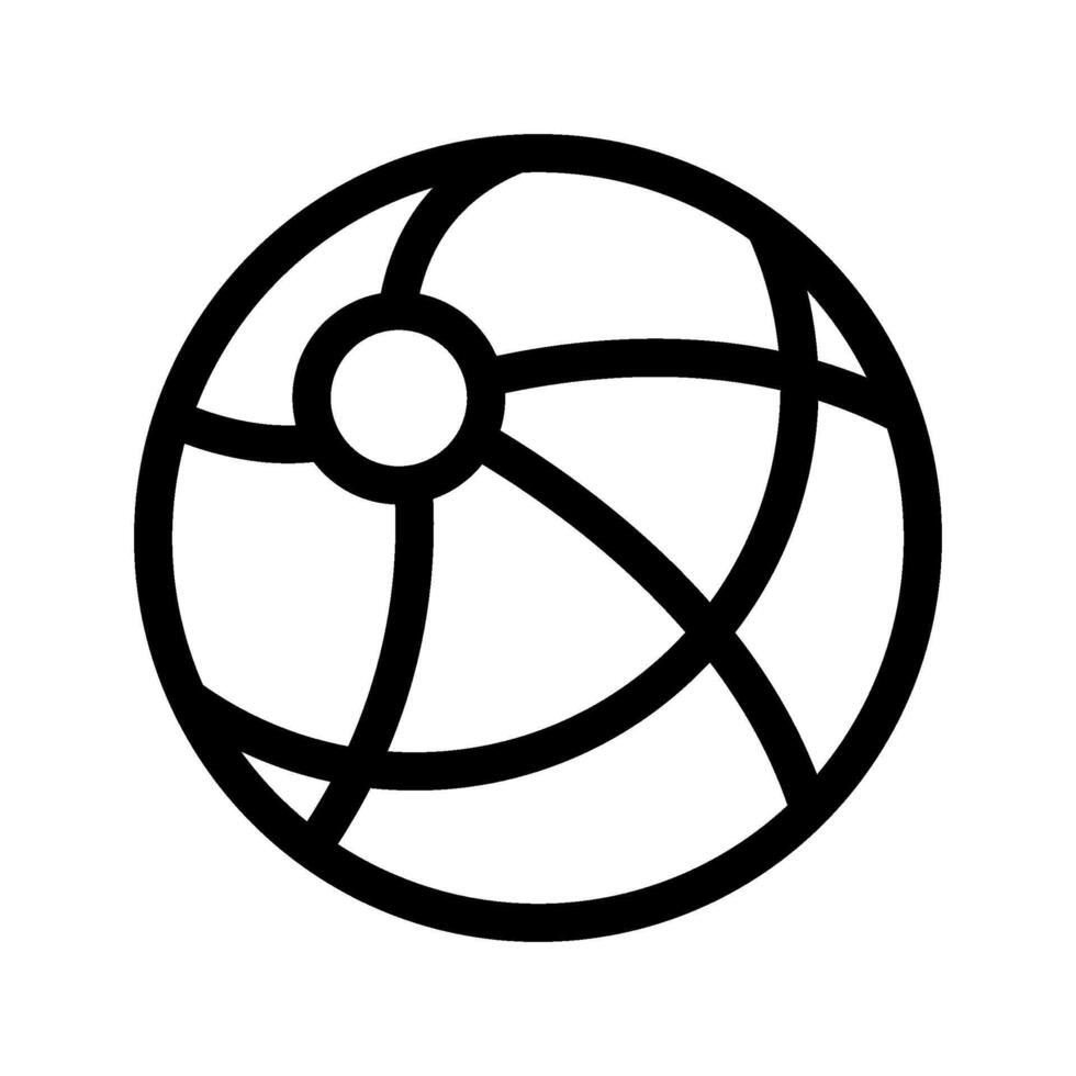 Beach Ball Icon Symbol Design Illustration vector