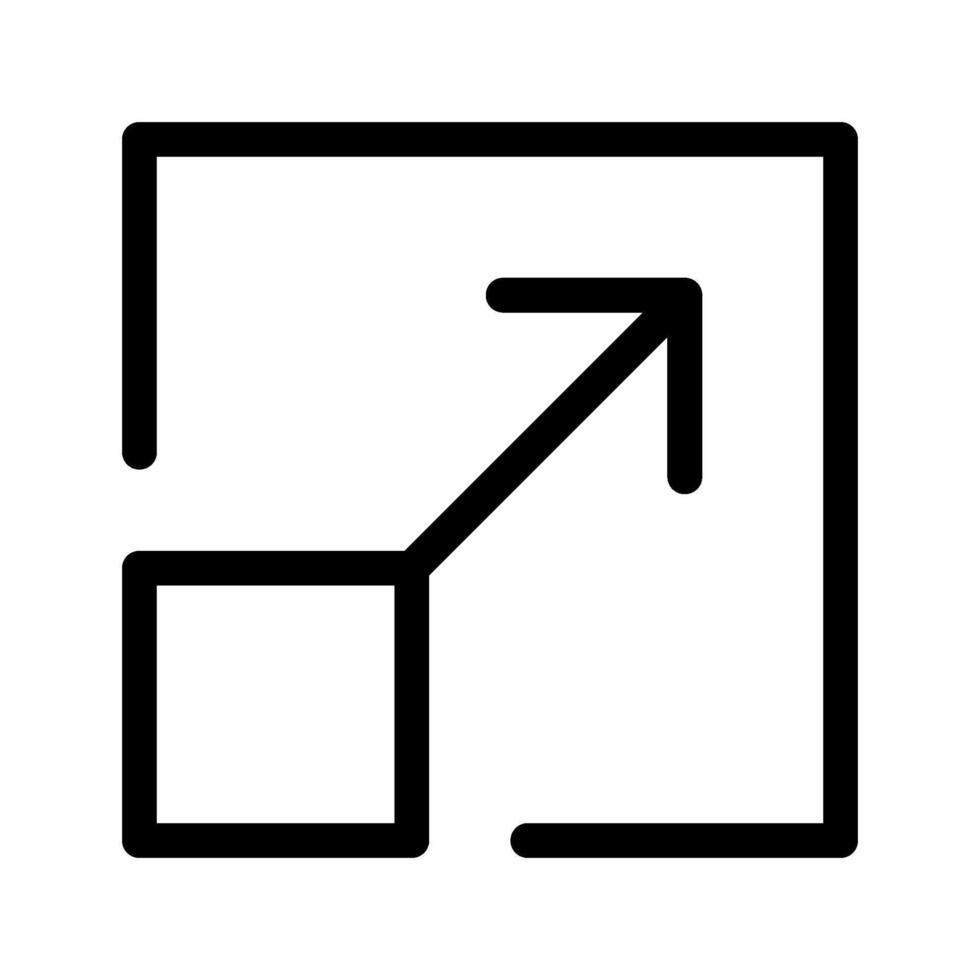 Expand Icon Symbol Design Illustration vector
