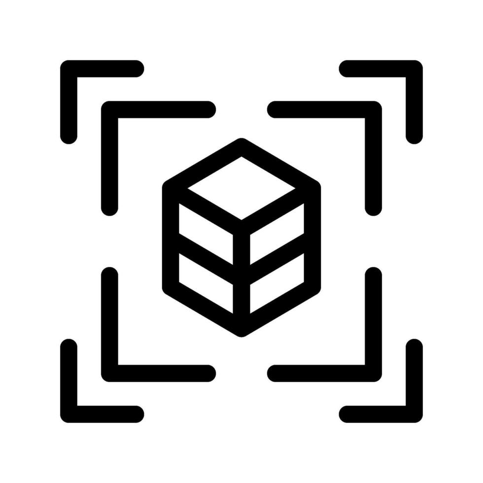 3D Model Icon Symbol Design Illustration vector