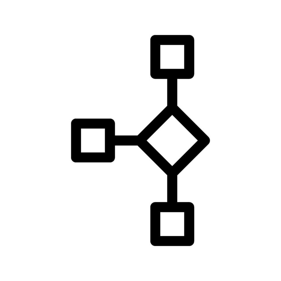 Flowchart Icon Symbol Design Illustration vector