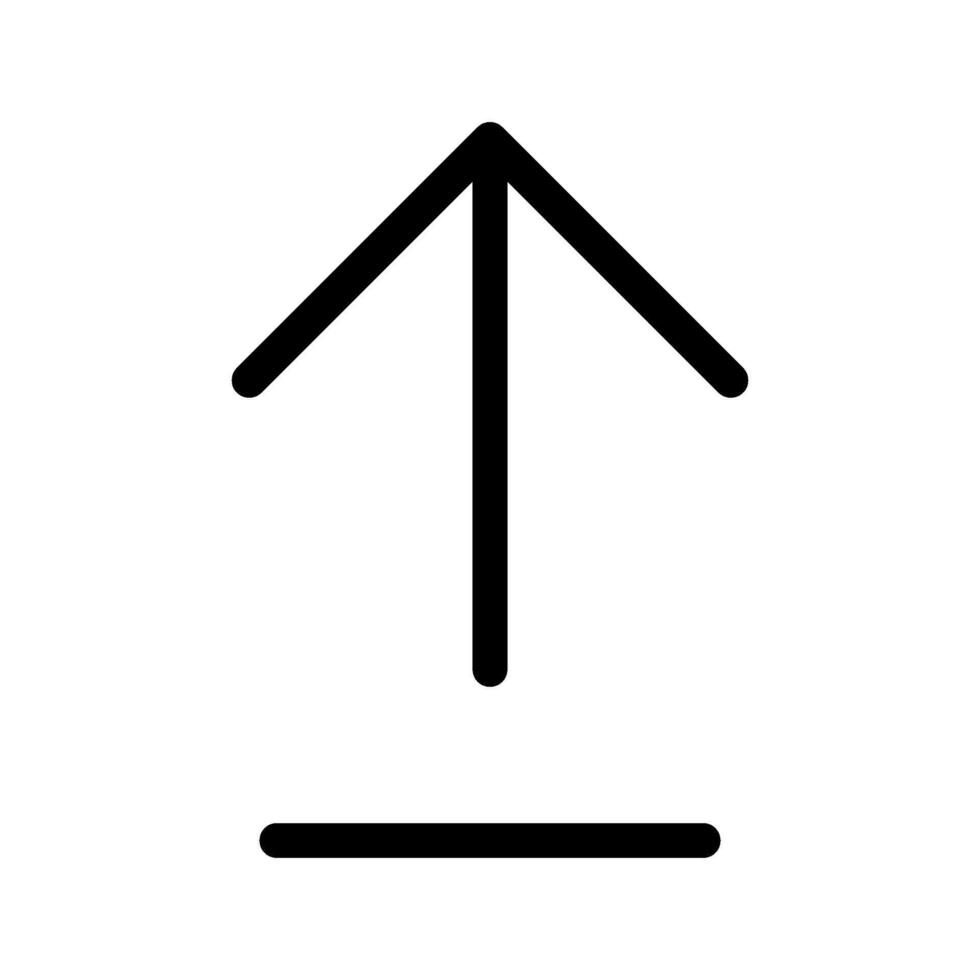 Arrow Up Icon Symbol Design Illustration vector