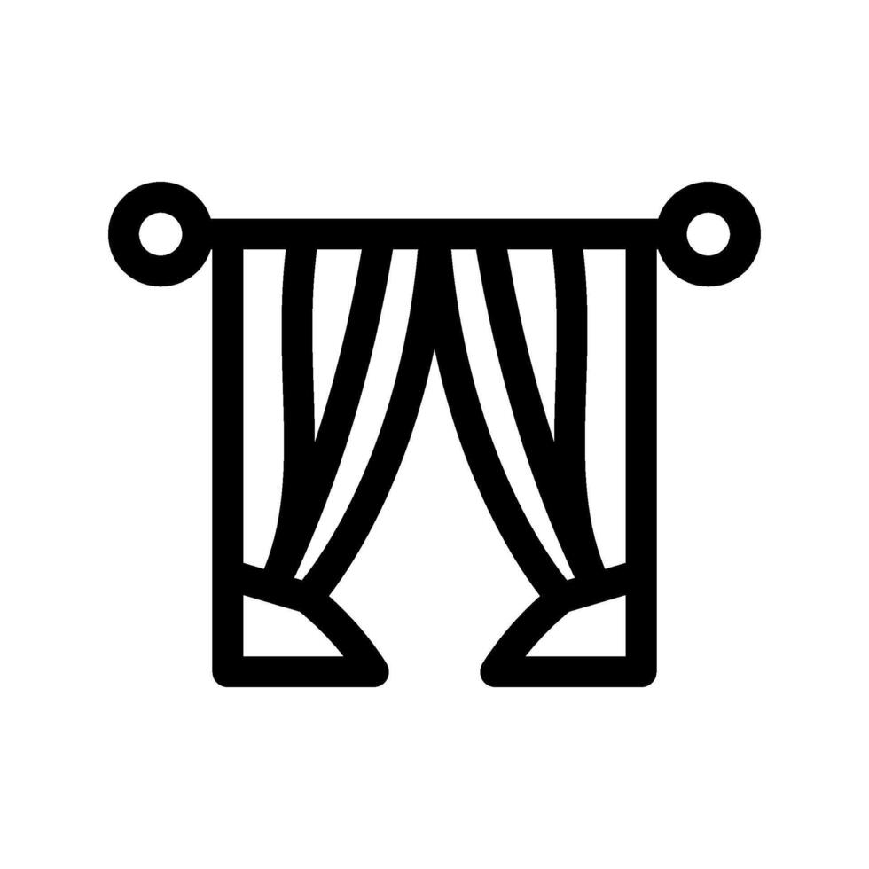 Curtain Icon Symbol Design Illustration vector