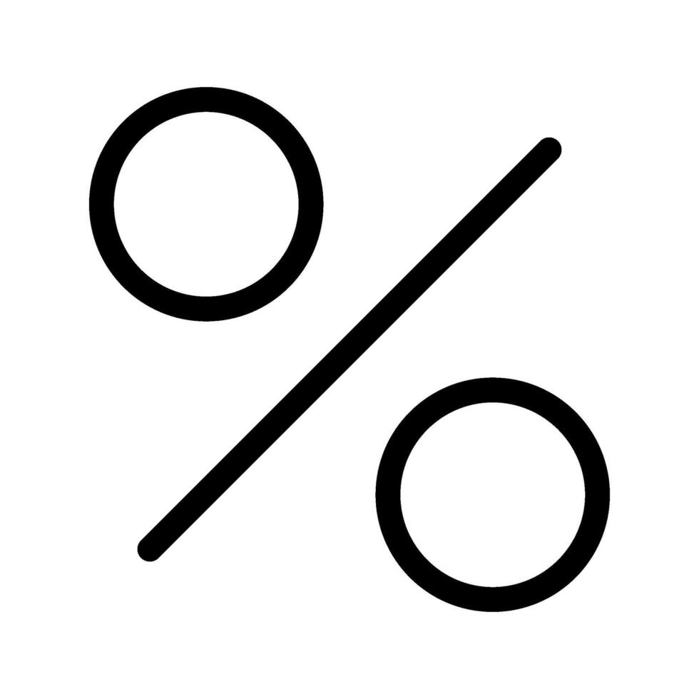 Percentage Icon Symbol Design Illustration vector