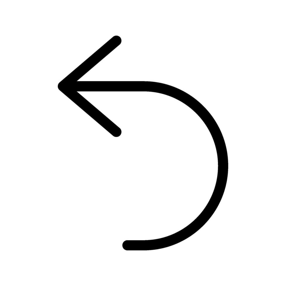 Return Icon Symbol Design Illustration vector
