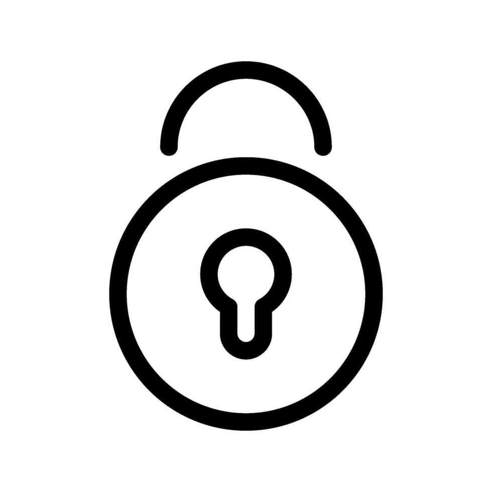 Padlock Icon Symbol Design Illustration vector