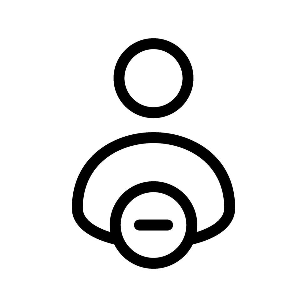 Block User Icon Symbol Design Illustration vector
