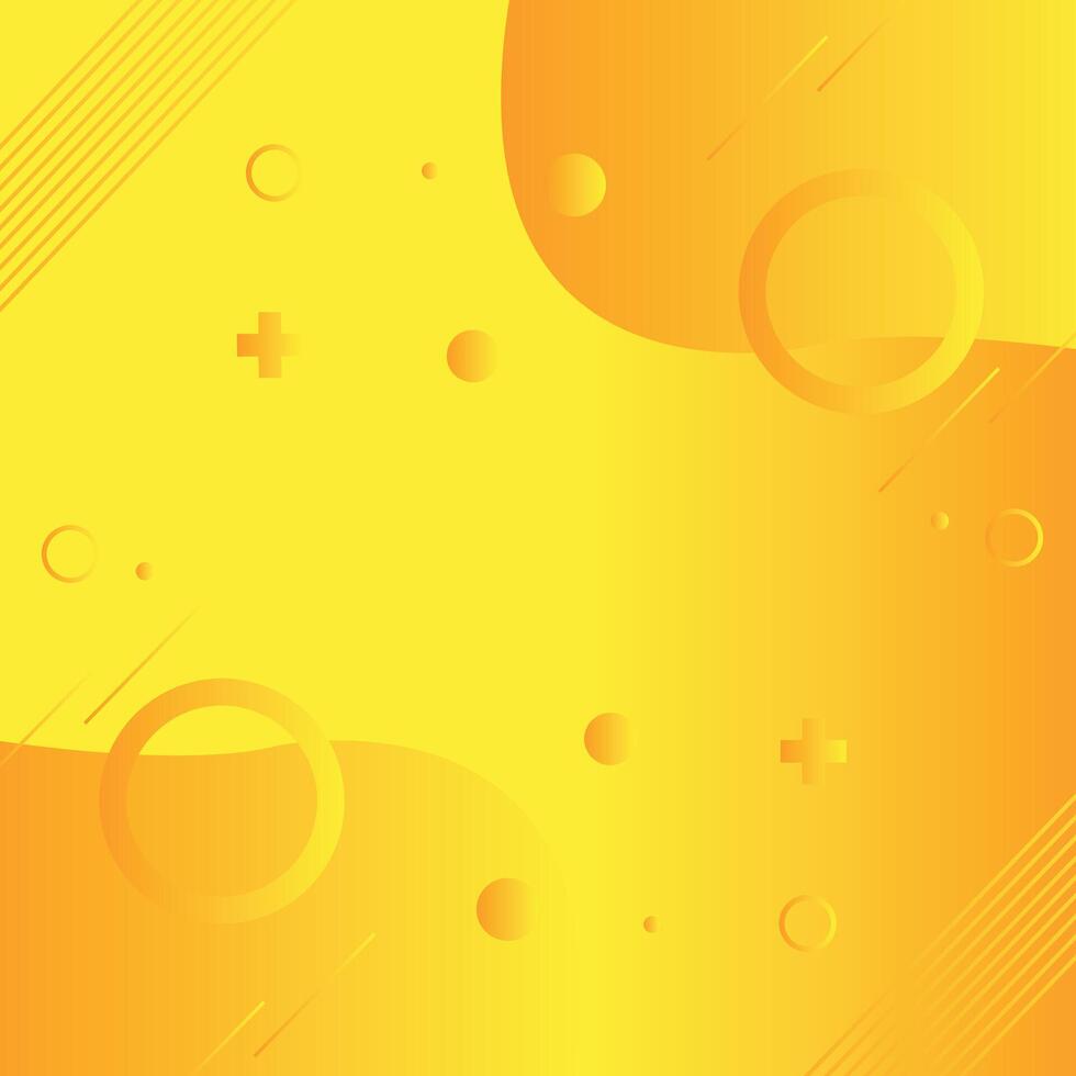 Yellow gradient color abstract background with dynamic shape stylish design vector