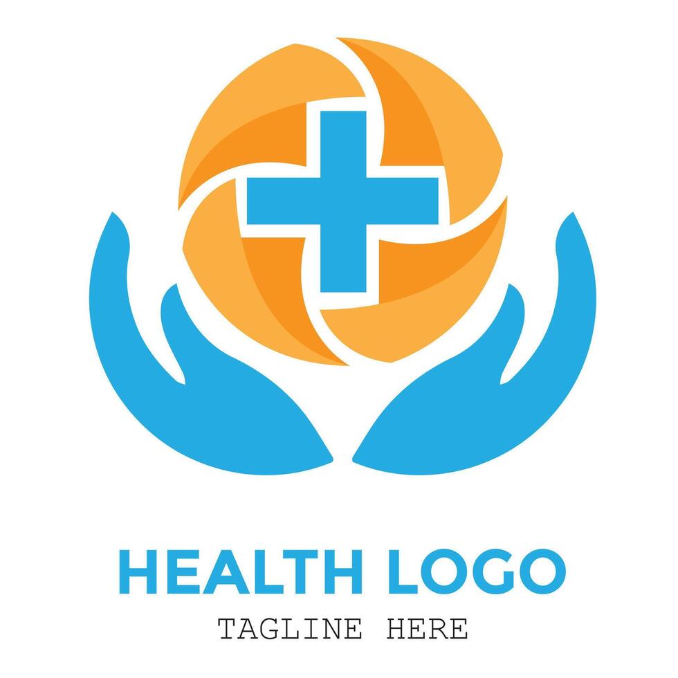 Healthcare logo design for modern design medical medicine service vector
