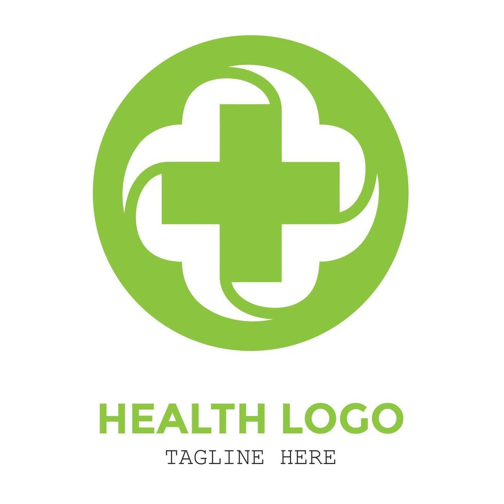 Creative plus modern medical customize logo company and business design vector