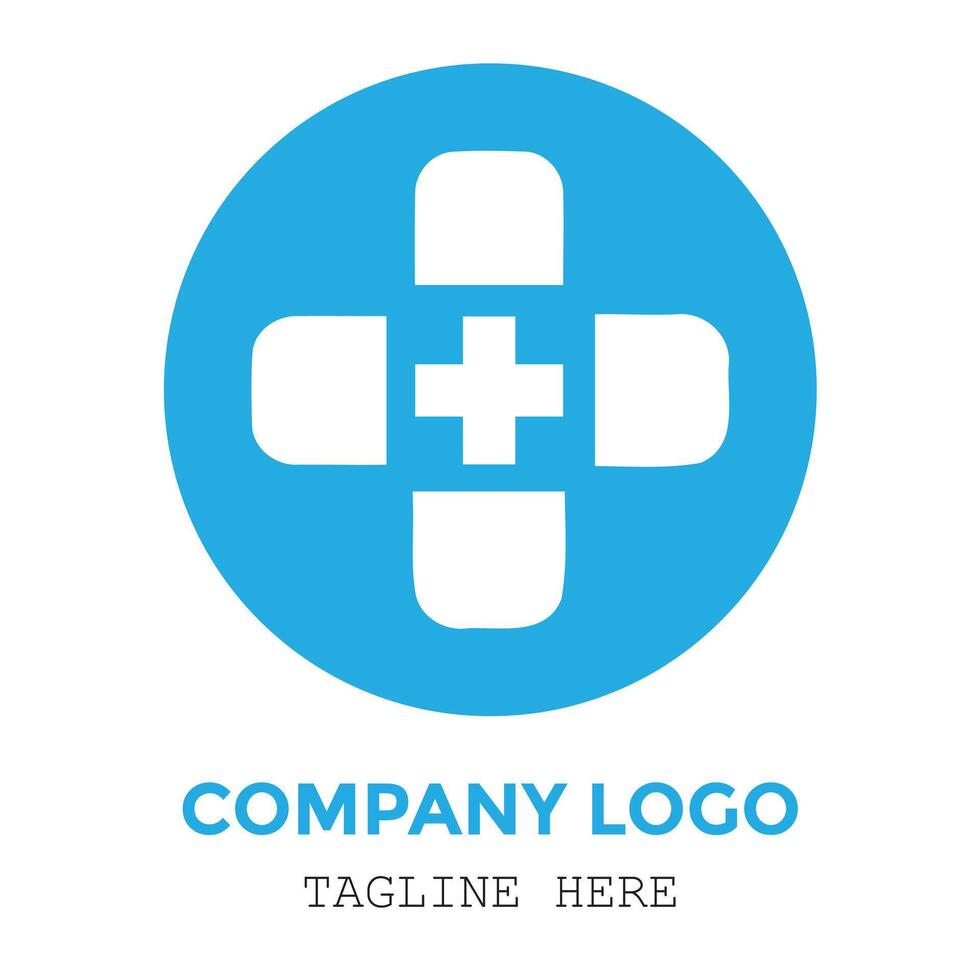 Awesome medical and healthy creative logo company and business design vector