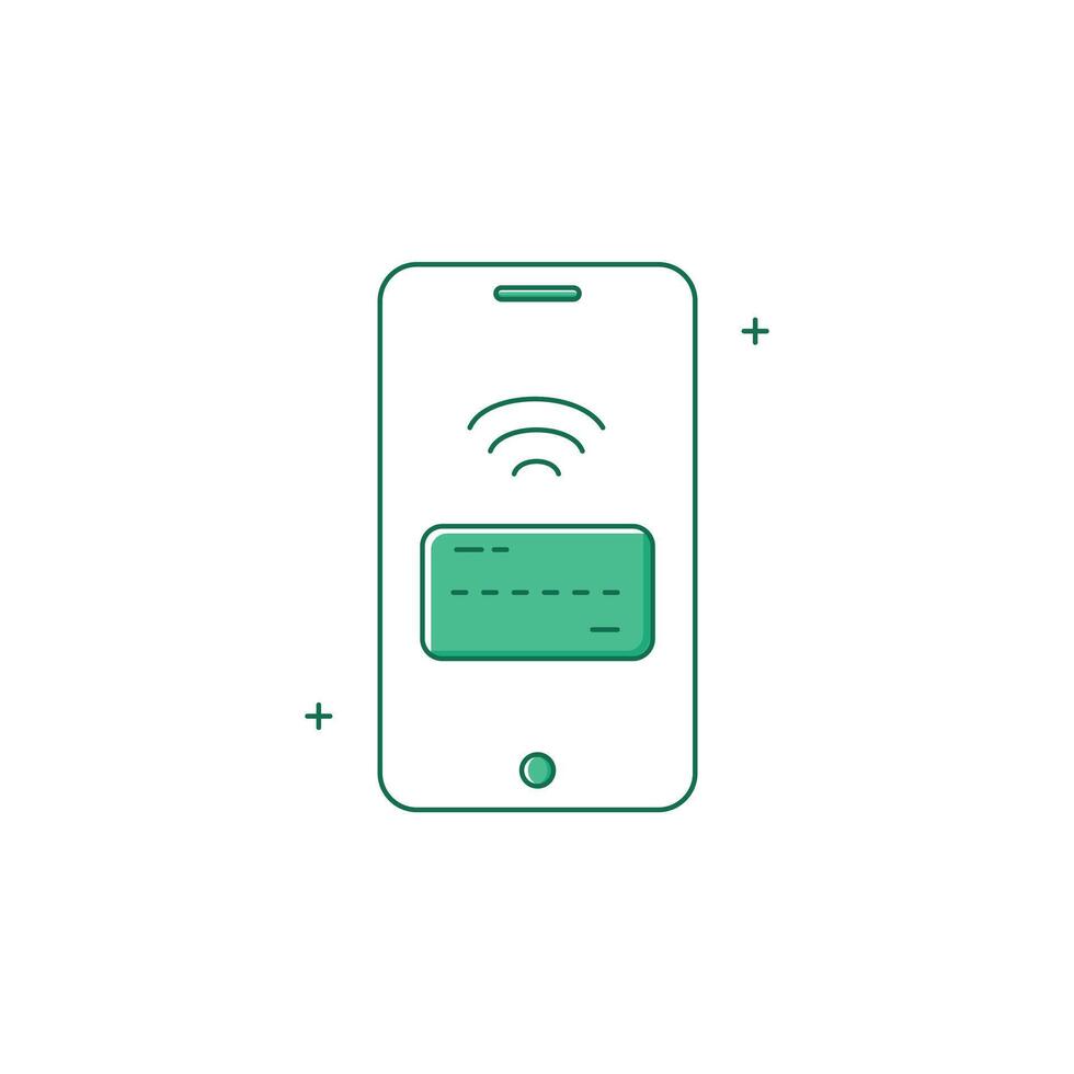 Mobile Payment, Banking, Payment App icon Design vector