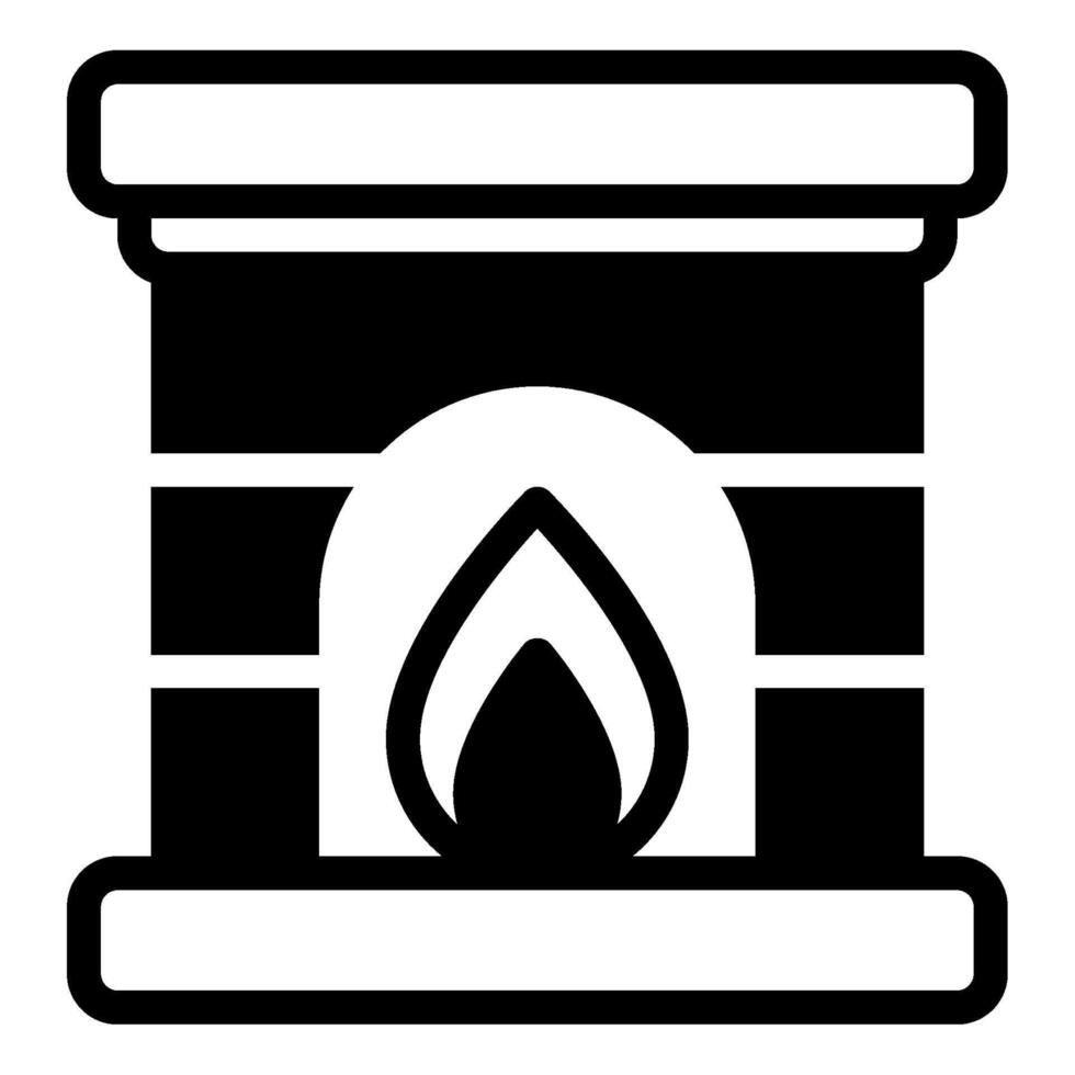 for web, app, infographic, etcFireplace icon vector