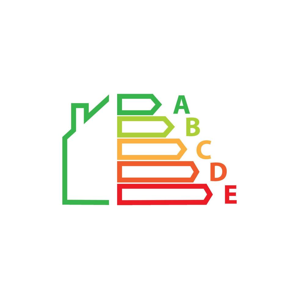 Green energy efficiency. Chart concept. Green energy background vector