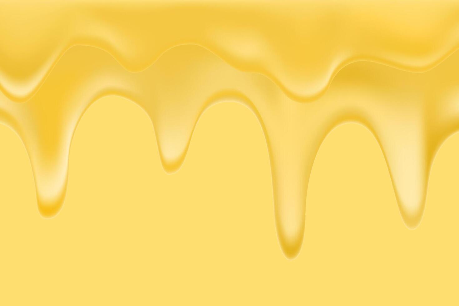 A yellow liquid dripping down a yellow background vector