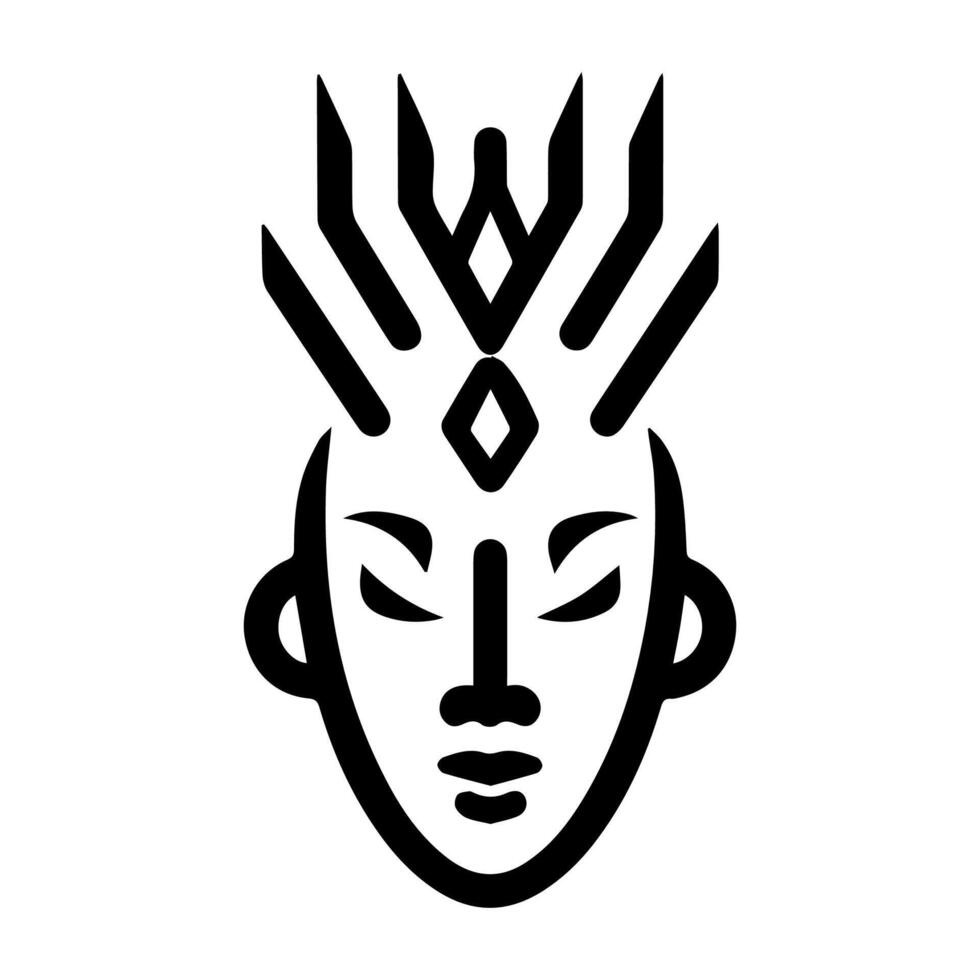 spirit icon or modern line symbol. line art and icon design with bold outline. Black and white Pixel Perfect minimalistic symbol isolated white background. Silhouette simple thin sign vector