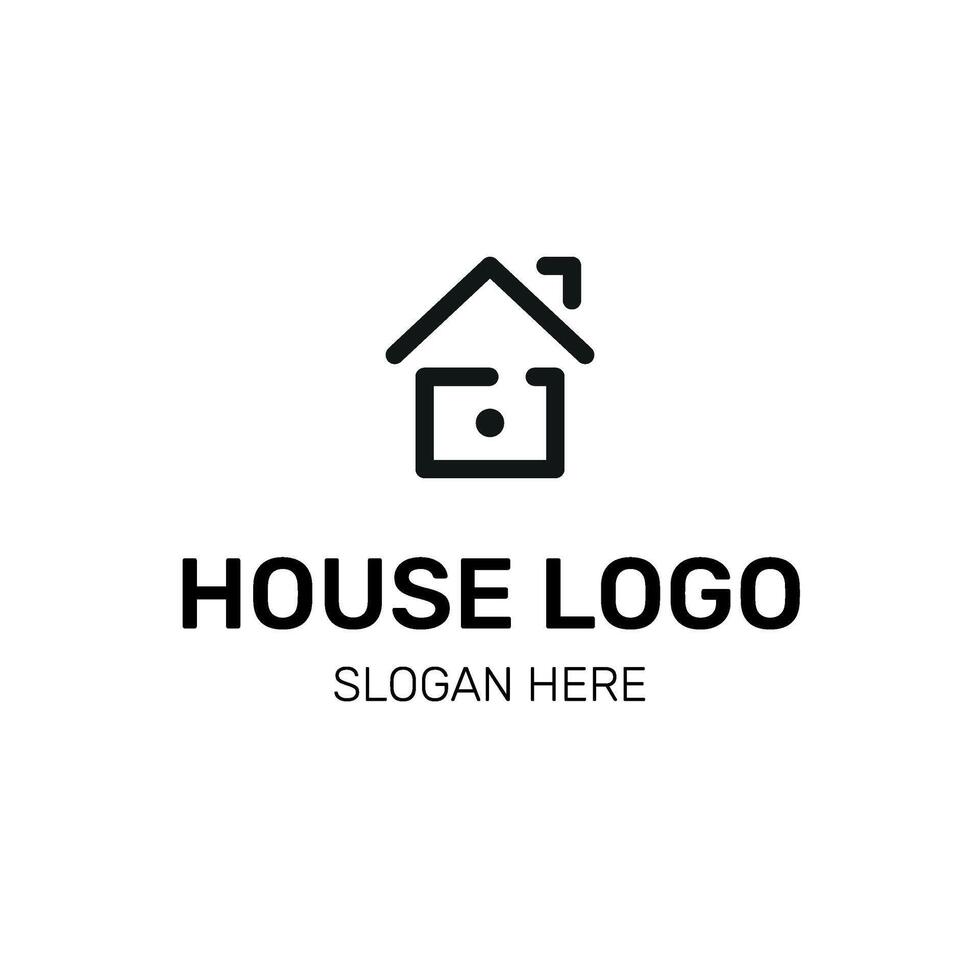 Elegant home logo vector