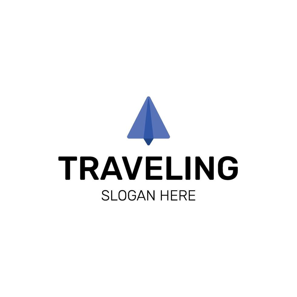 Traveling logo with slogan vector