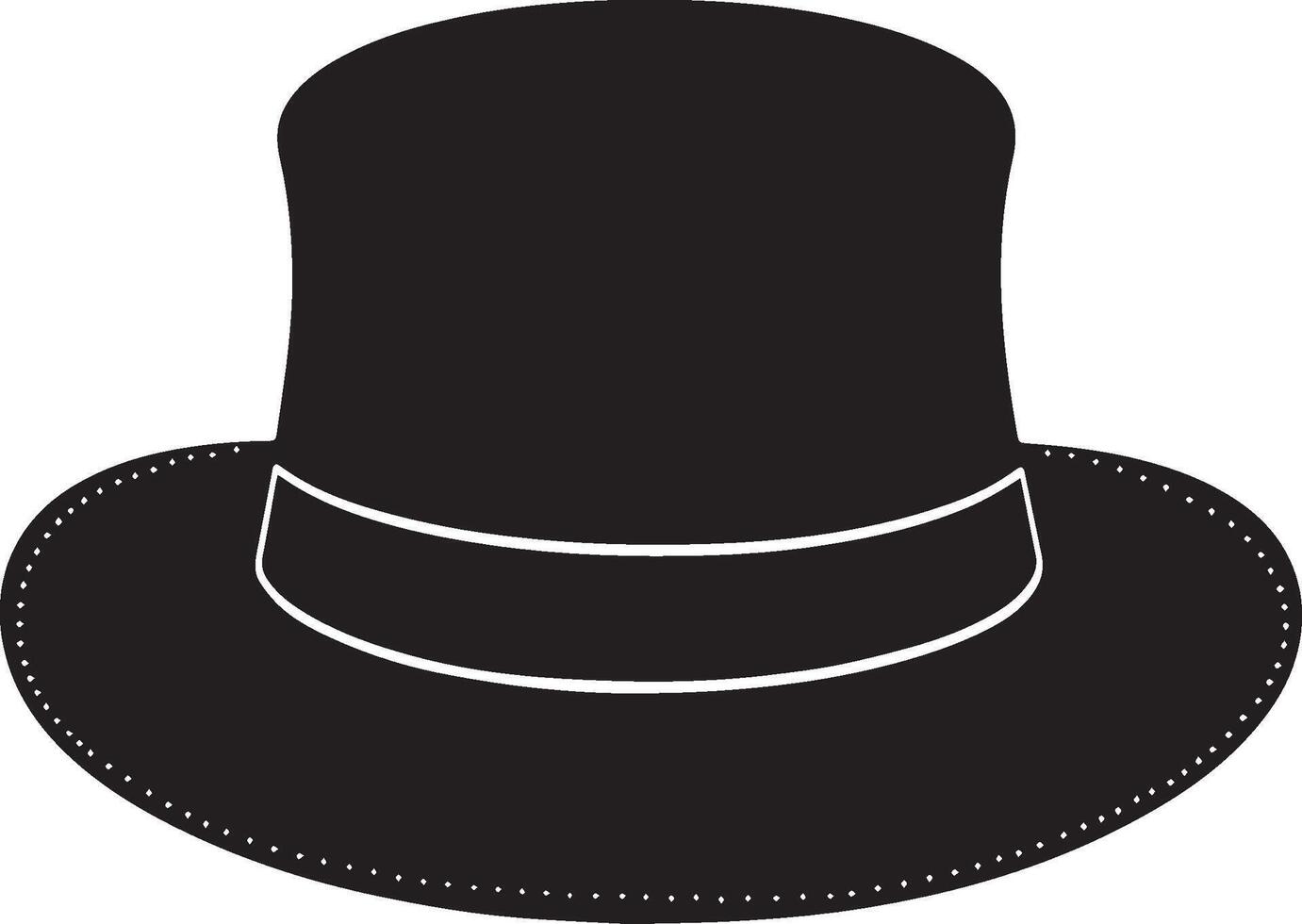 Yarmulke clean simple silhouette black vector