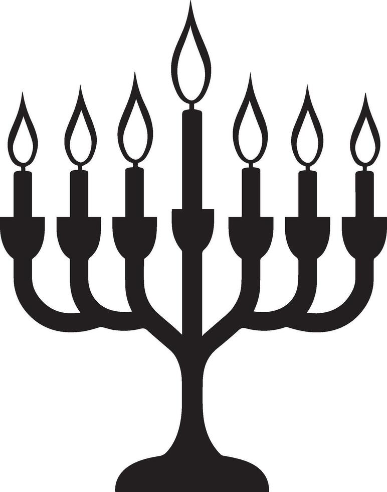 Hanukkah Gelt clean simple icon silhouette black vector