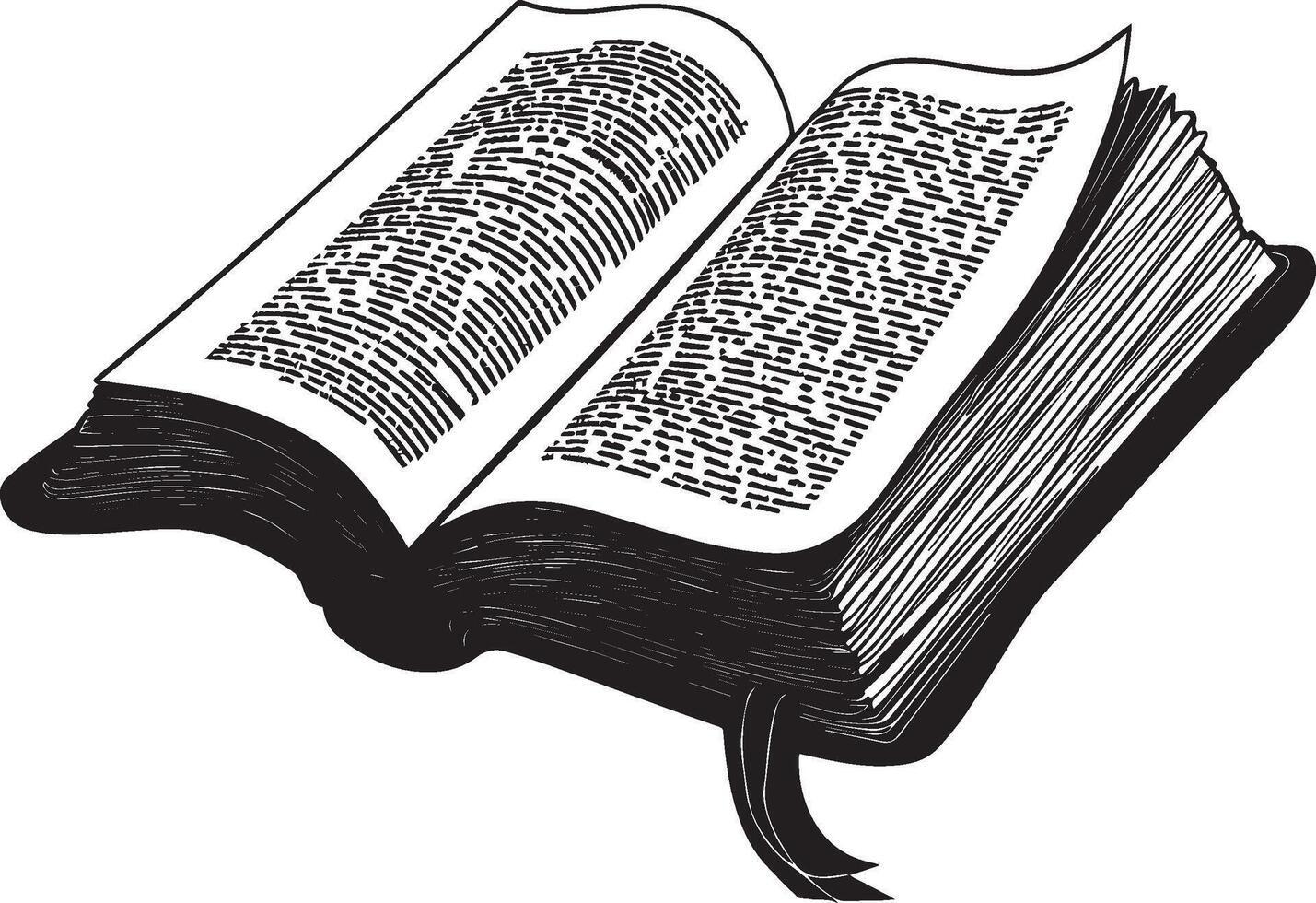 torah open clean simple silhouette black vector