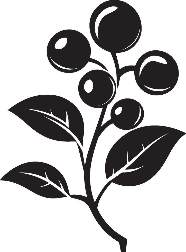 cranberries clean simple icon silhouette black vector