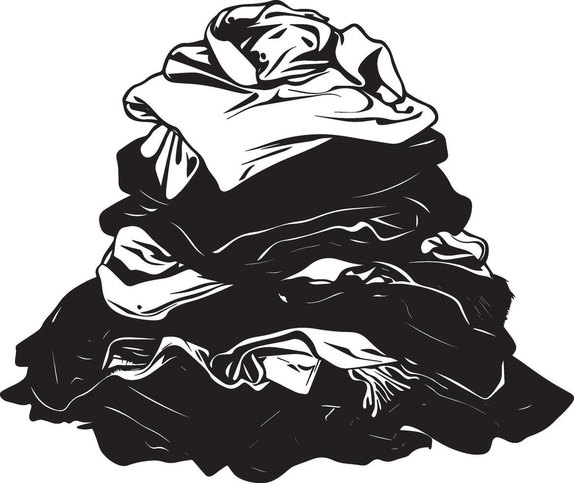 a pile of clothes vector