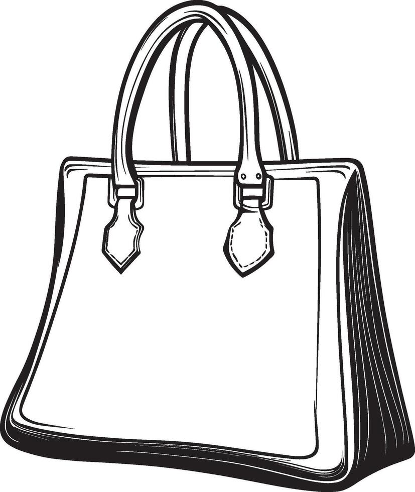 a handbag illustration vector