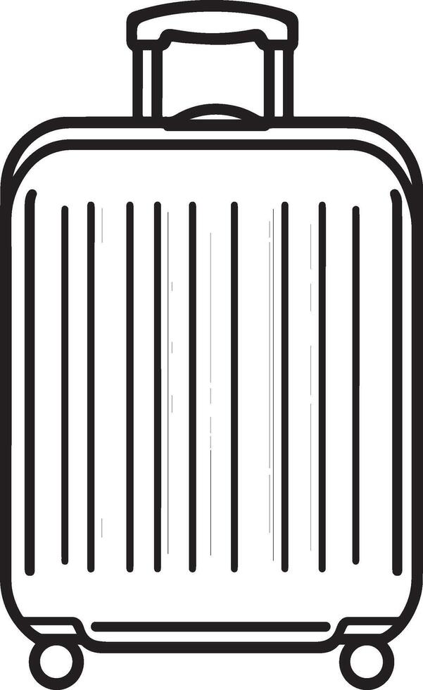 a suitcase icon on a white background vector