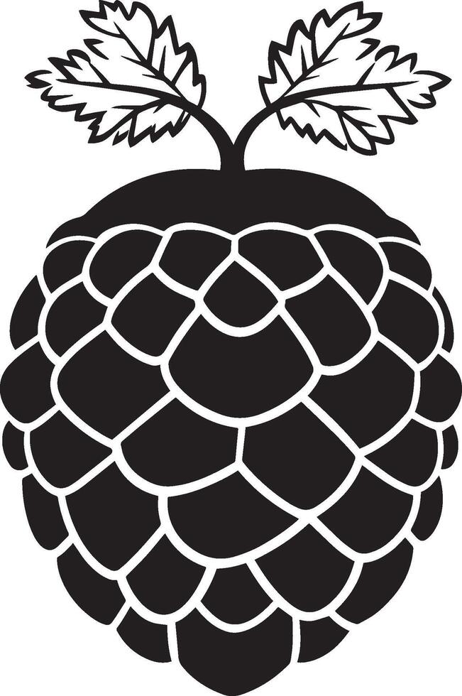 acorn clean simple silhouette black vector
