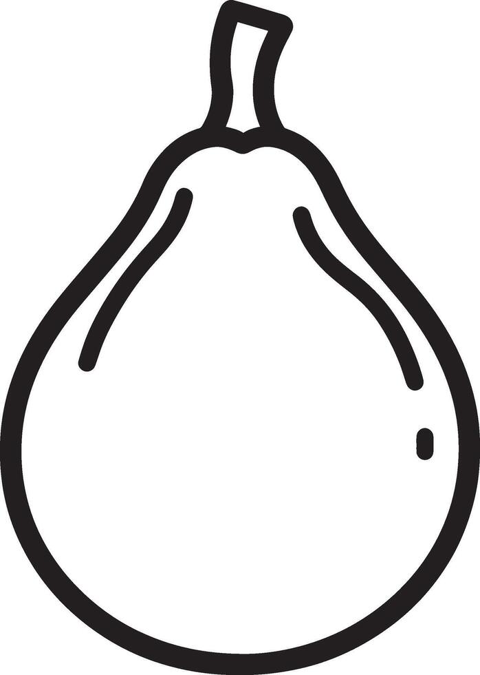 gourd clean simple icon outline black vector