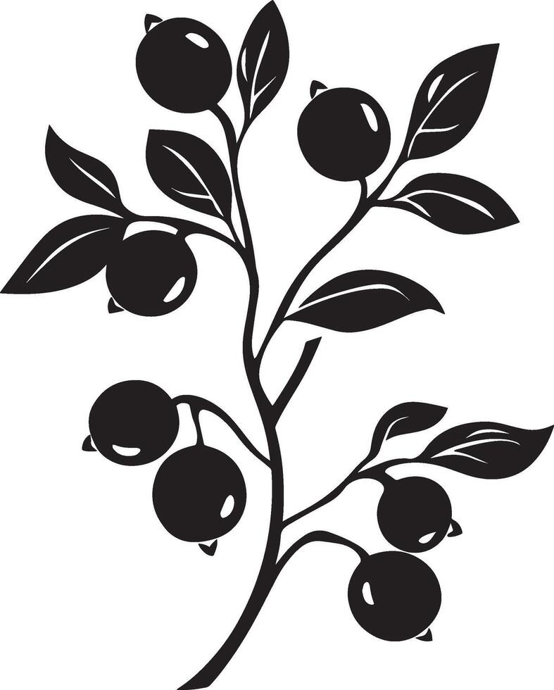 cranberries clean simple silhouette black vector