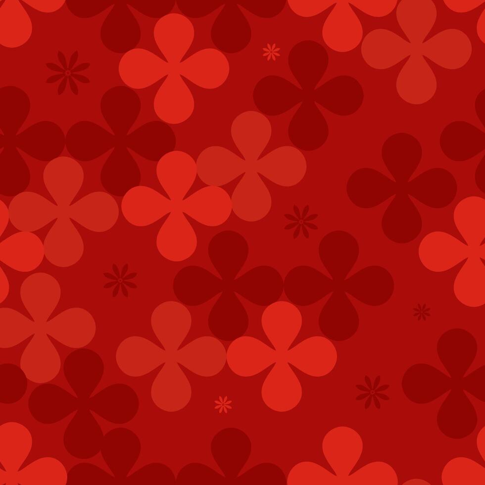 Chinese seamless pattern with red background for square design vector