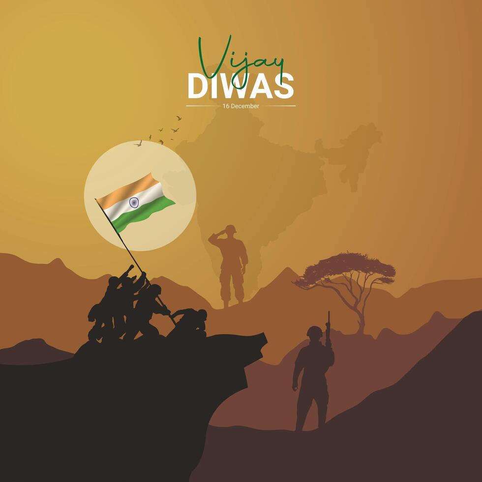 vijay diwas. Illustration of abstract concept for Vijay Diwas vector