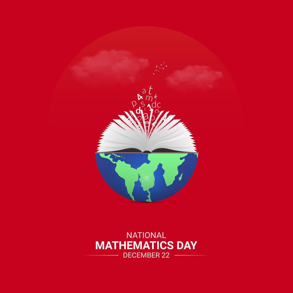 International Day of Mathematics concept illustration. vector
