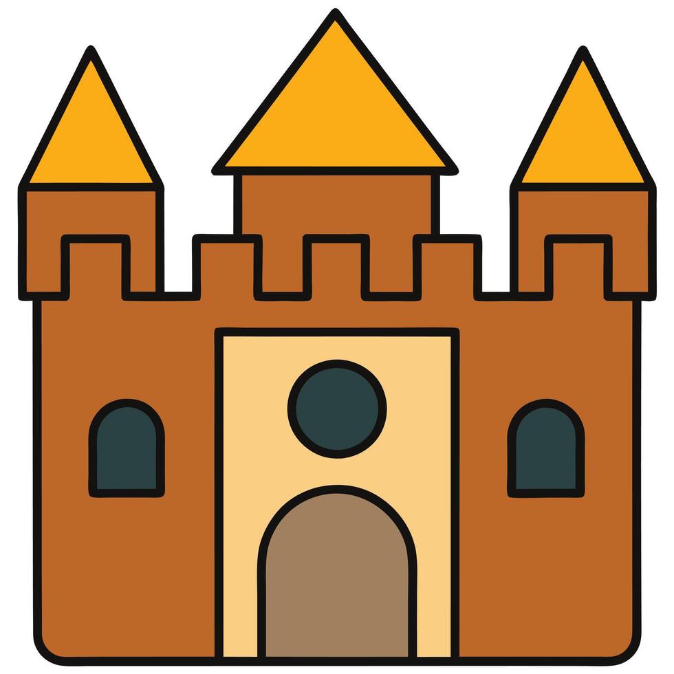 Castle icon illustration vector