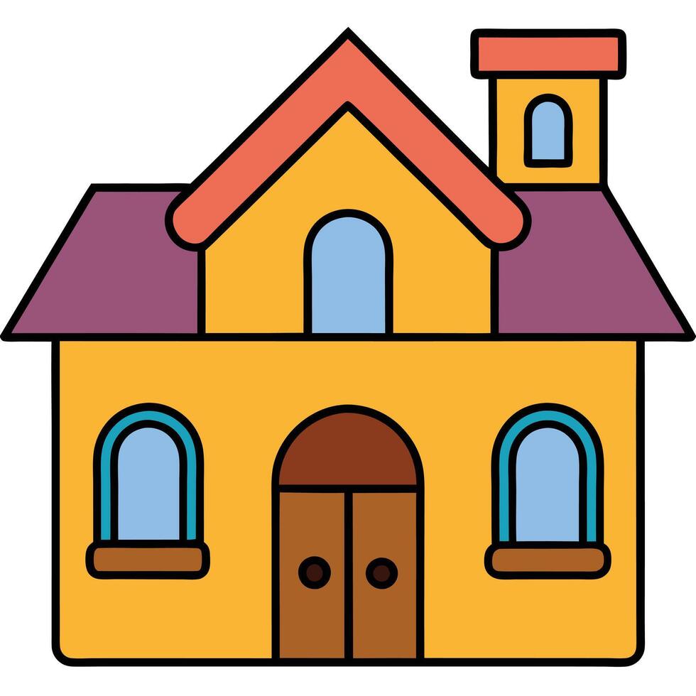 House icon white background vector