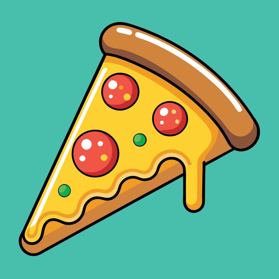 Pizza icon illustration vector