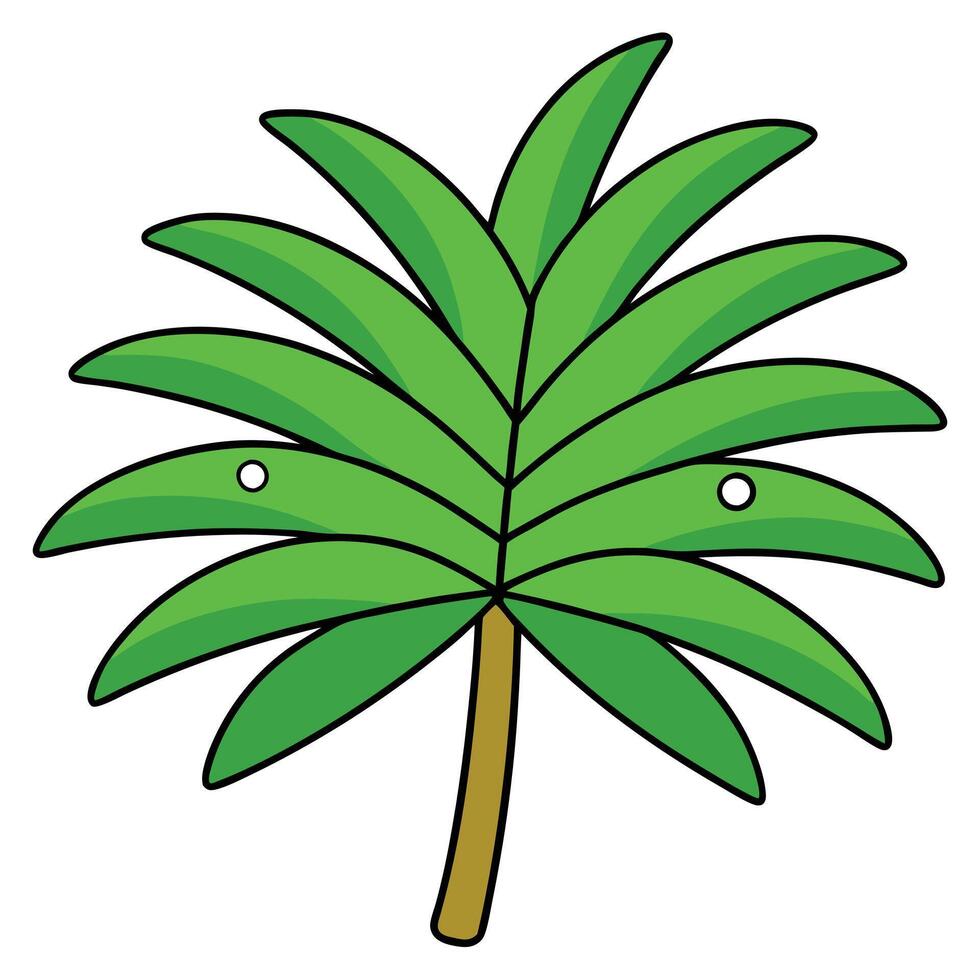 Palm tree clip art vector