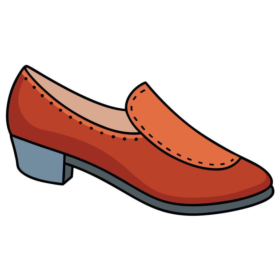 An image of a red shoe vector