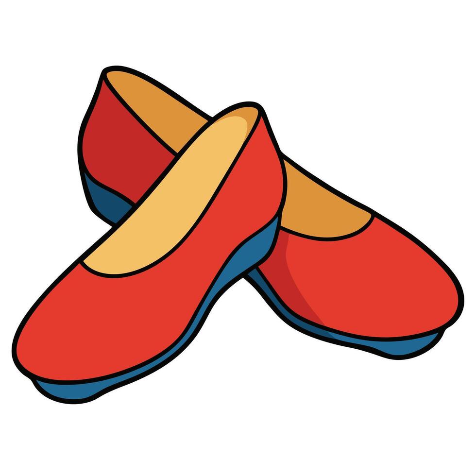 Red shoes clipart vector